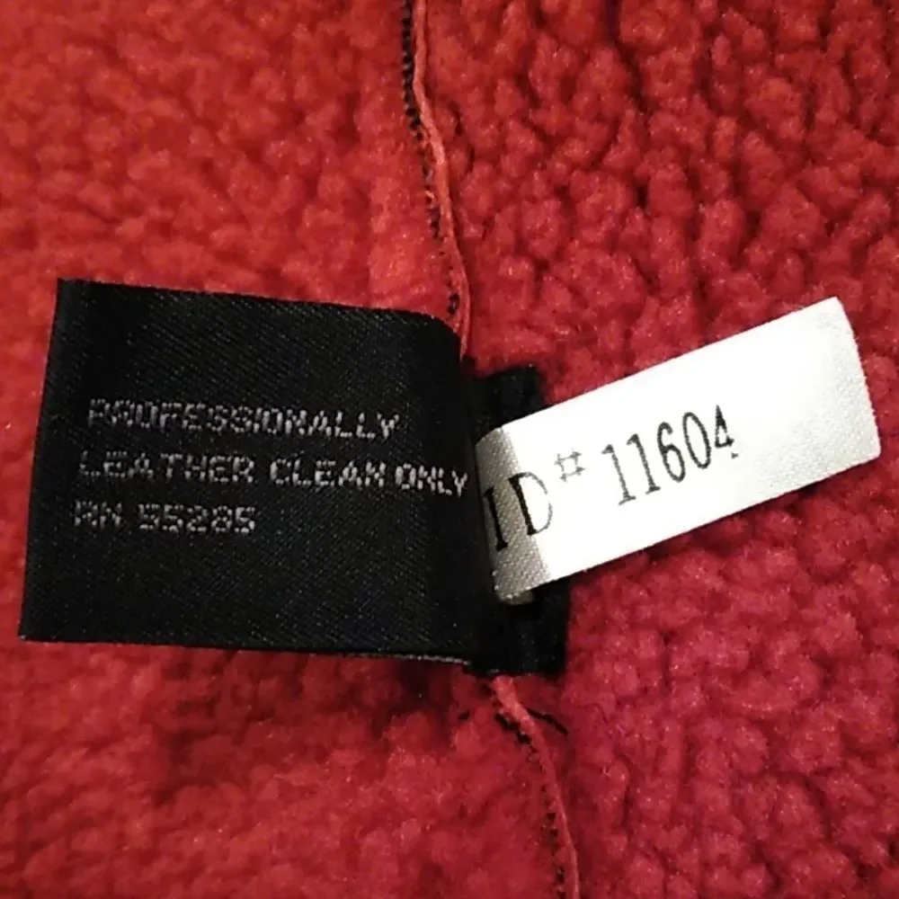 Express Size Small Red Leather Vest